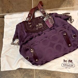 Coach Rich Purple Shoulder Bag